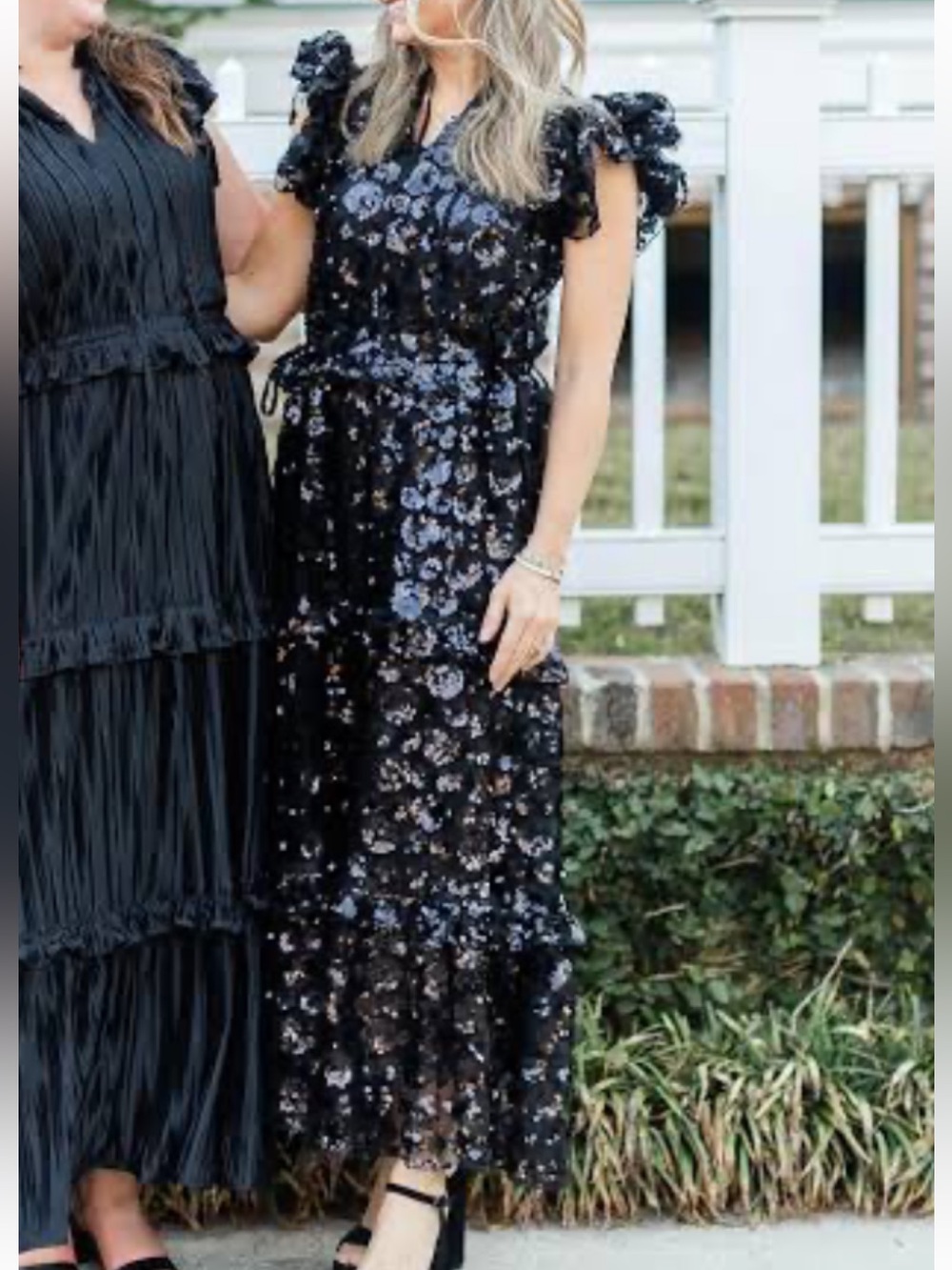 NEW Victoria Dunn Eleanor Sequin Floral Tiered Party Dress size s